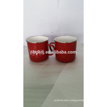 custom red mugs and cups & printed enamel mugs enamelware